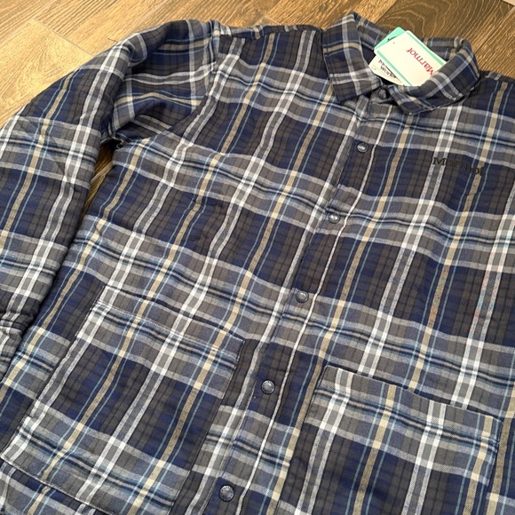 Marmot Men's Lanigan Arctic Navy Plaid Flannel Chore Coat—L - Picture 5 of 12